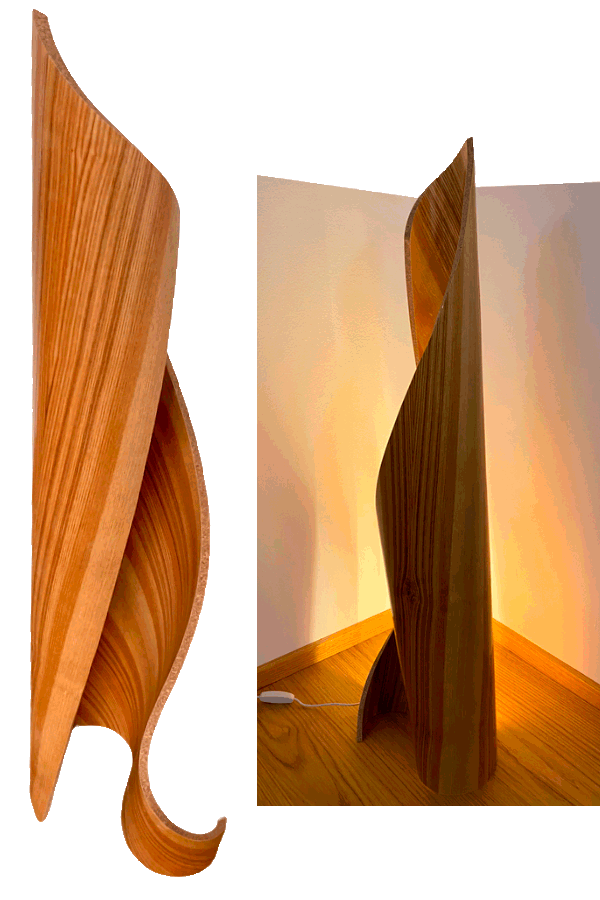 Designelement aus Eschenholz