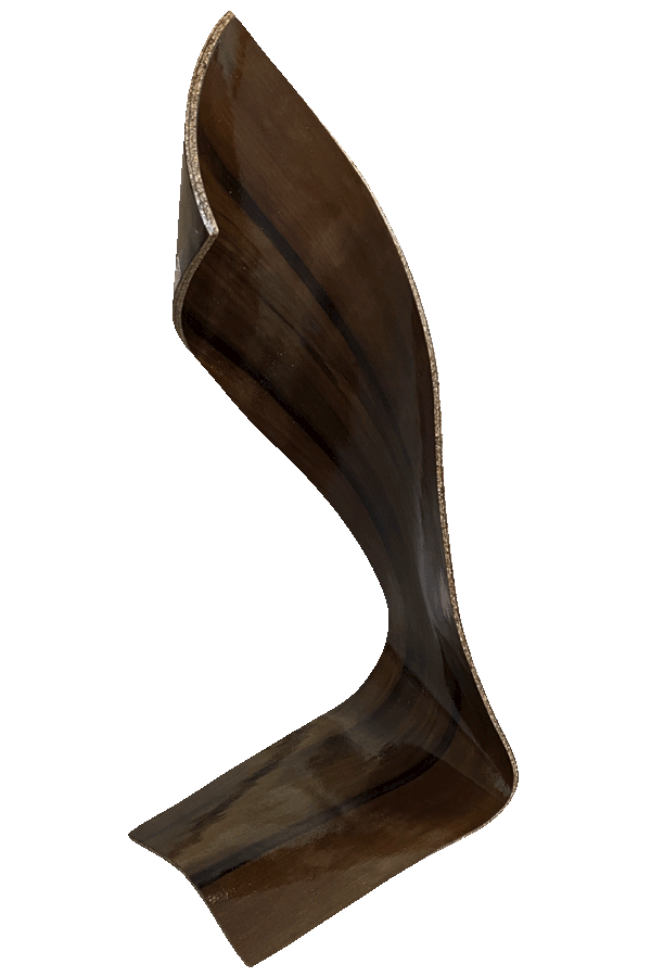 Designelement aus amerikanischem Nussbaumholz